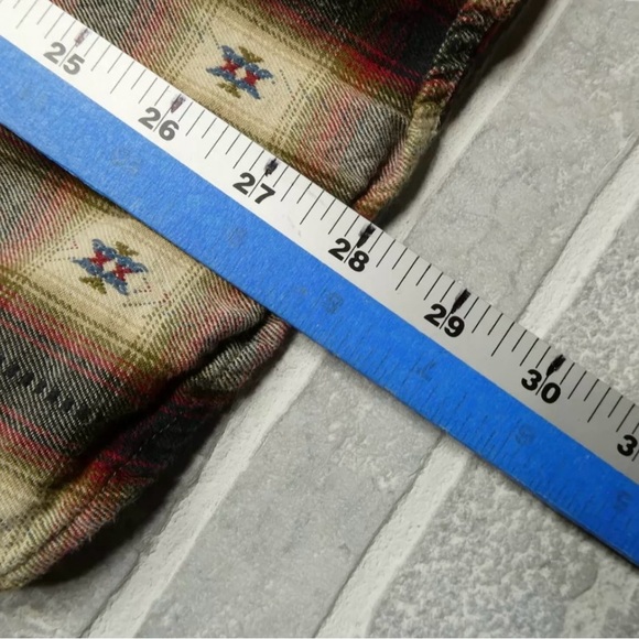 Lucky Brand Pearl Snap Shirt Adult XL Buffalo Plaid Southwest Button Up Western - Picture 6 of 6